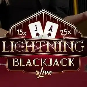 Lightning Blackjack slot visual from Evolution available on casinoinstant-uk.com